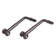 Drive Adjustable Universal Rear Anti-Tipper with Wheels for Wheelchair