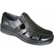 Hoopoe Men's Diabetic Shoes : P4024-BLAC Babechi