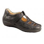 Hoopoe Women's Diabetic Shoes : P3075-BLAC Carol