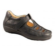 Hoopoe Women's Diabetic Shoes : P3075-BLAC Carol