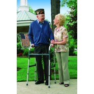 Invacare Walkers and Accessories: Dual Blue-Release Walker