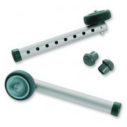 Invacare Walkers and Accessories: Fixed Wheels with Rear Glide Tips