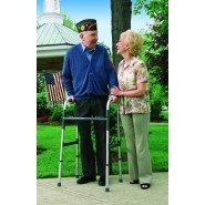 Invacare Walkers and Accessories: Dual Blue-Release Walker