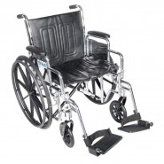 18" Light Wheelchair Rental; swing away footrests; 250 lb weight cap; $15/day